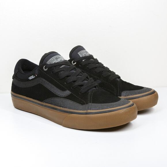 VANS Pro Trujillo TNT Advanced Prototype Low Top Skate Shoes Black Gum Mens 7 - Picture 1 of 11